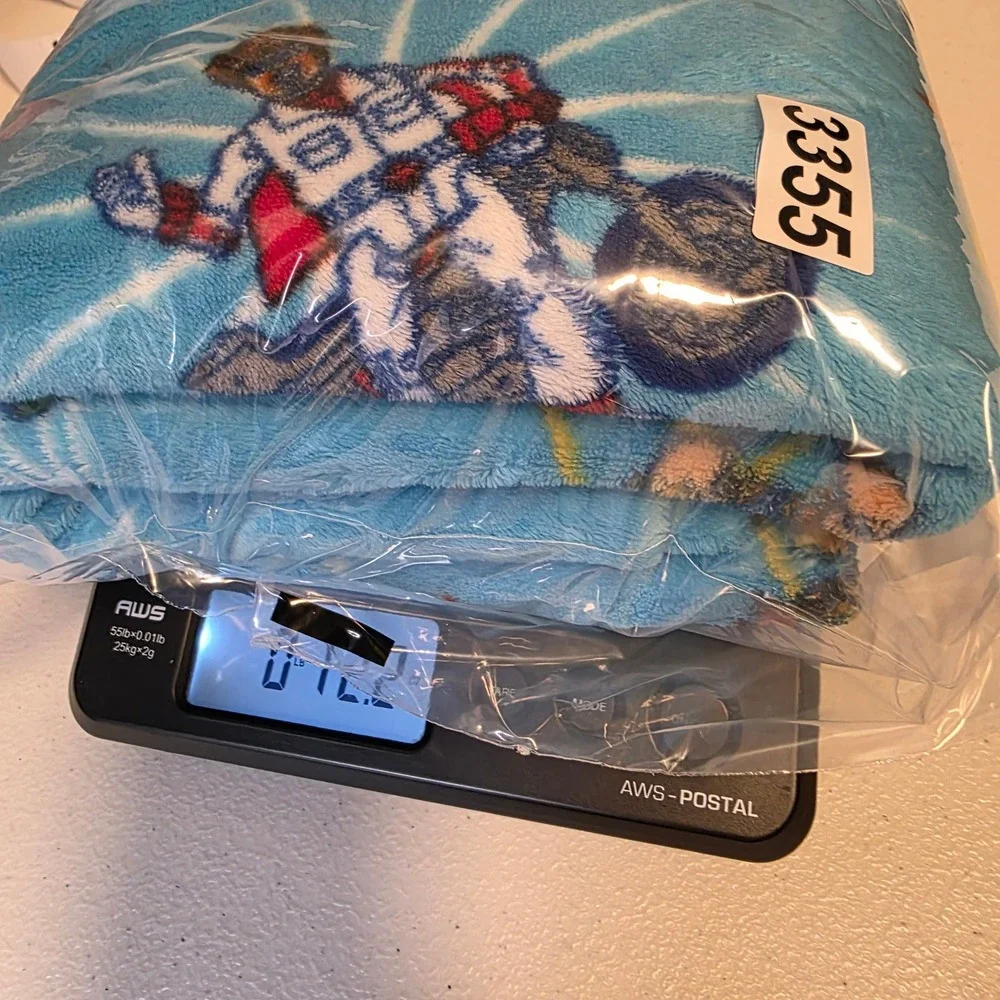 Disney Pixar Toy Story 4 Fleece Throw Blanket Blue 36x48 Woody Buzz Ducky Bunny